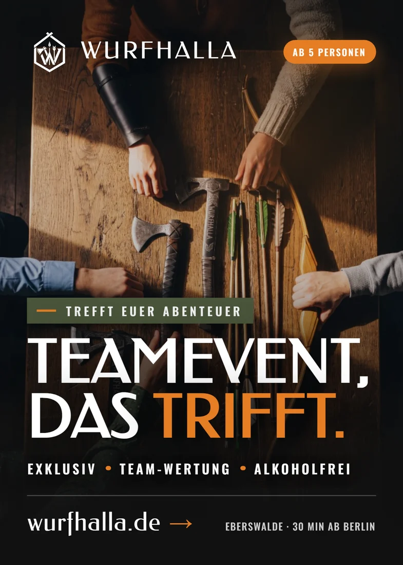 Flyer Firmen & Teamevents — Vorderseite